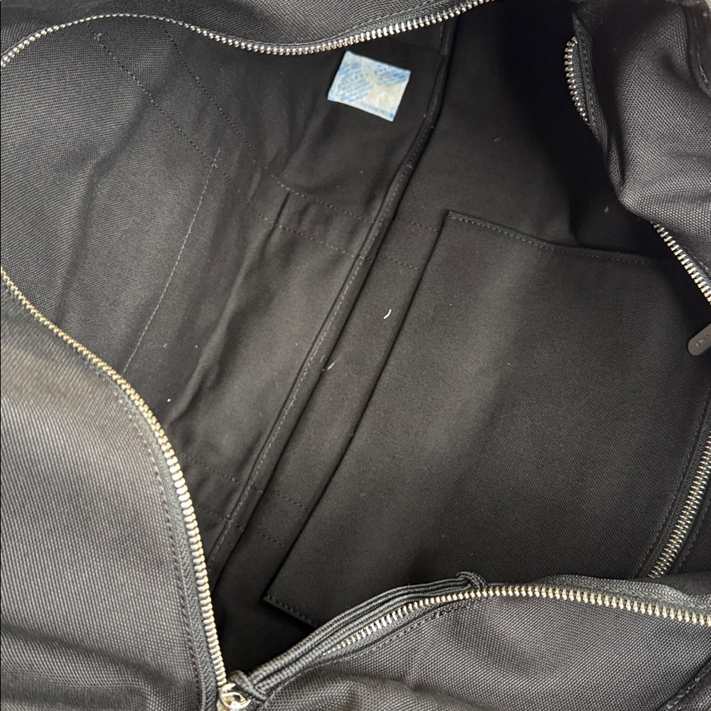 NWT everlane Organic Canvas Weekender Bag - Black large tote bag - Picture 10 of 11